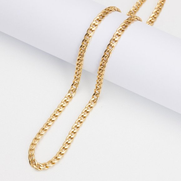 New! Miami Cuban Link Chain 18K Gold Plated - Picture 5 of 6